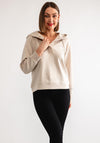 Tiffosi Merry Glitter Hoodie, Beige