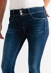 Tiffosi One Size Double Up Skinny Jeans, Dark Blue Denim