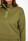 Tiffosi Waffle Textured Sweatshirt, Olive Green