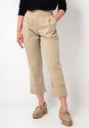 Tiffosi Toulouse Turned Up Hem Straight Leg Trousers, Beige