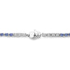 Ti Sento Blue Zirconia Stone Tennis Bracelet, Silver