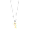 Ti Sento Mini Gold Key Charm Pendant, Silver