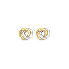 Ti Sento Linking Rings Earrings, Silver & Gold