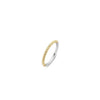 Ti Sento Milano Minimalistic Chord Ring, Silver & Gold