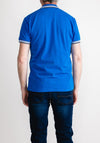 Advise Contrast Collar Polo Shirt, Royal Blue