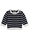 Tommy Hilfiger Baby Boy Cable Long Sleeve Sweater, Navy