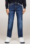 Tommy Hilfiger Boy Faded Straight Jean, Dark Denim