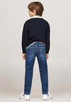 Tommy Hilfiger Boy Faded Straight Jean, Dark Denim