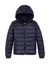 Tommy Hilfiger Boys Lightweight Hooded Quilted Jacket, Navy