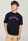 Tommy Hilfiger Boys Monotype Short Sleeve Tee, Desert Sky