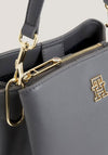 Tommy Hilfiger Structured Bucket Bag, Grey Line