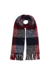 Tommy Hilfiger Fringed Checked Fluffy Scarf, Multicoloured