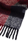 Tommy Hilfiger Fringed Checked Fluffy Scarf, Multicoloured