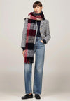 Tommy Hilfiger Fringed Checked Fluffy Scarf, Multicoloured