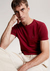 Tommy Hilfiger Organic Stretch Slim T-Shirt, Rouge