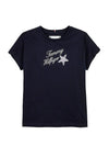 Tommy Hilfiger Girls Sequin Star Tee, Navy