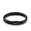 Tommy Hilfiger Mens Braided 2790331 Bracelet, Black