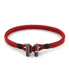 Tommy Hilfiger Mens Nylon Cord Wrapped 2790335 Bracelet, Red