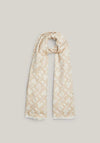 Tommy Hilfiger Monogram Jacquard Lightweight Scarf, Classic Beige