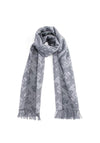 Tommy Hilfiger Monogram Print Scarf, Grey