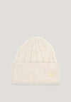 Tommy Hilfiger Monogram Plaque Beanie, Natural