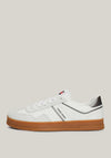 Tommy Jeans Greenwich Metallic Trainers, White and Grey