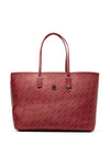 Tommy Hilfiger Monogram Tote Bag, Burgundy