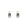 Tommy Hilfiger Monogram Stud Earrings, Silver