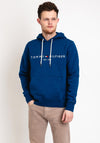 Tommy Hilfiger Logo Drawstring Hoodie, Deep Indigo