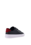 Tommy Hilfiger Court Pebble Grain Leather Trainers, Navy