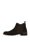 Tommy Hilfiger Core Suede Chelsea Boots, Warm Military Green