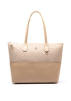 Tommy Hilfiger Jacquard Tote Bag, Beige