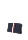 Tommy Hilfiger Poppy Stripe Large Zip Around Wallet, Navy