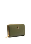 Tommy Hilfiger Chic Monogram Zip Around Large Wallet, Utility Olive