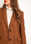 Tommy Hilfiger Classic Wool Blend Coat, Tan