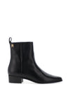 Tommy Hilfiger Leather Cowboy Ankle Boots, Black