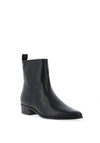 Tommy Hilfiger Leather Cowboy Ankle Boots, Black