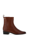 Tommy Hilfiger Leather Cowboy Ankle Boots, Brown