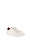 Tommy Hilfiger Chic Court Sneaker, White and Burgundy