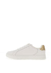 Tommy Hilfiger Essential Metallic Heel Leather Trainer, White