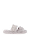 Tommy Hilfiger Fur Basics Slippers, Grey