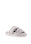 Tommy Hilfiger Fur Basics Slippers, Grey