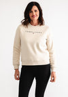 Tommy Jeans Linear Crew Neck Sweatshirt, Beige