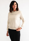 Tommy Jeans Linear Crew Neck Sweatshirt, Beige