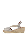 Toni Pons Teide Espadrille Wedge Sandals, Steel