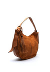 Zen Collection Faux Suede Hobo Bag, Tan