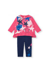 Tuc Tuc Girl Amazing Star Top and Legging Set, Pink Multi