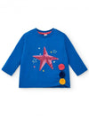 Tuc Tuc Girl Amazing Star Long Sleeve Top, Blue