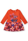 Tuc Tuc Girls Super Natural Long Sleeve Floral Dress, Orange