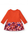 Tuc Tuc Girls Super Natural Long Sleeve Floral Dress, Orange